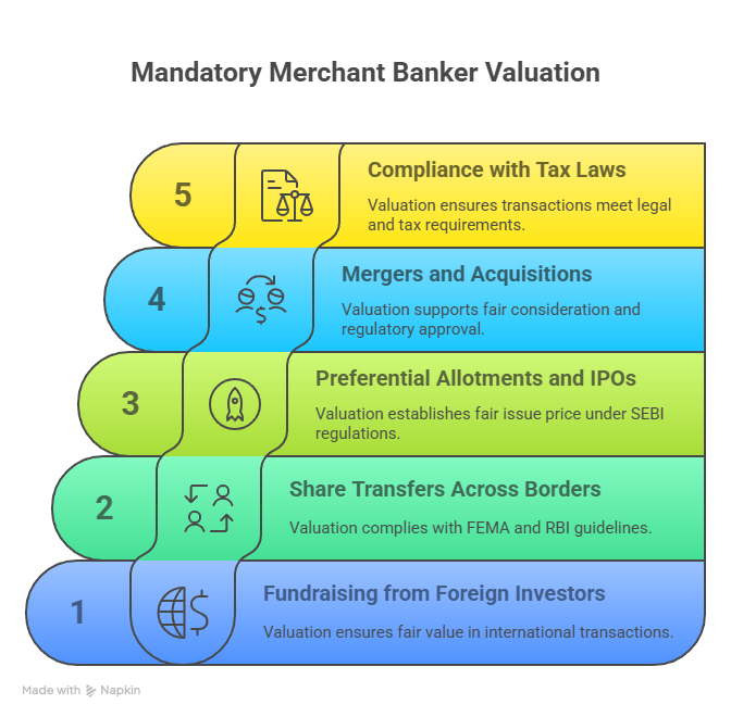 Mandatory Merchant Banker Valuation Reports