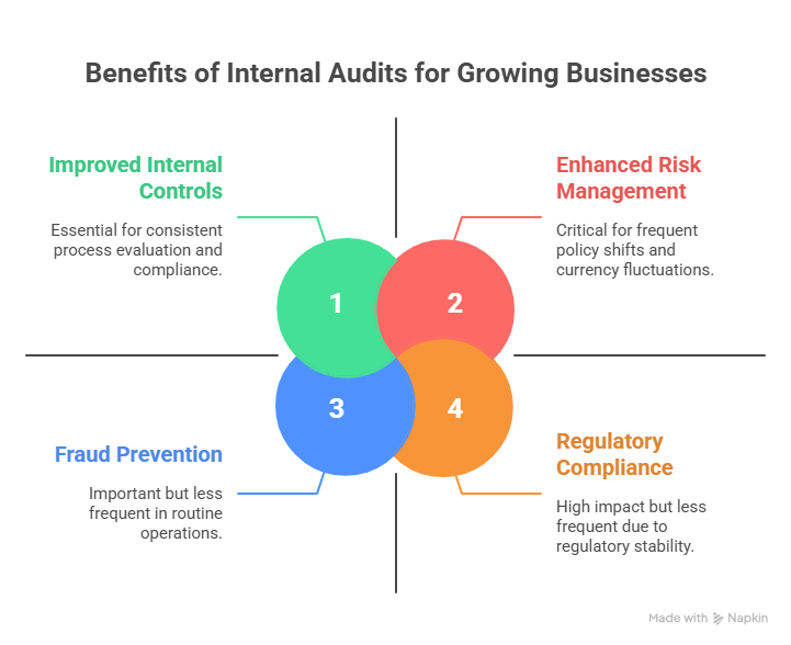 Benefits of internal audit for growing business