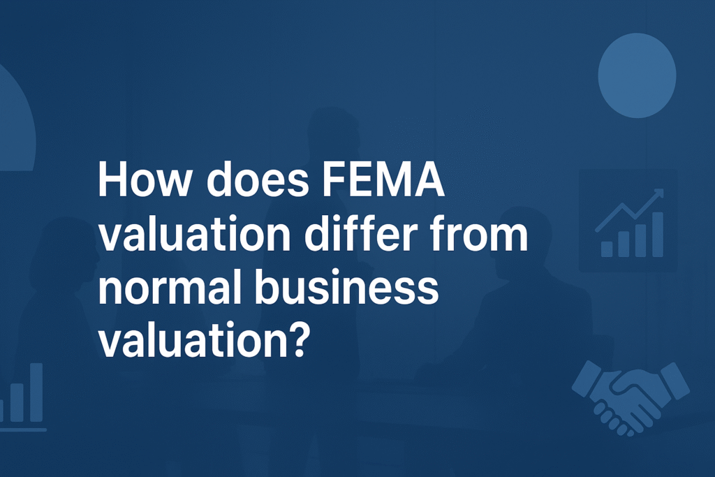 How does FEMA valuation differ from normal business valuation?
