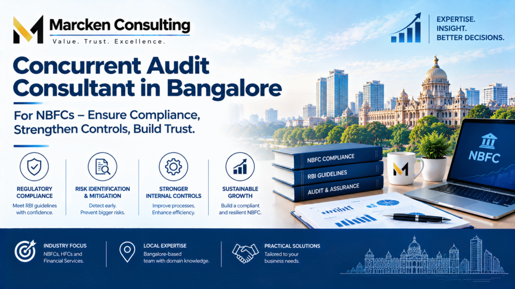 Concurrent Audit Consultant in Bangalore | NBFC | Marcken